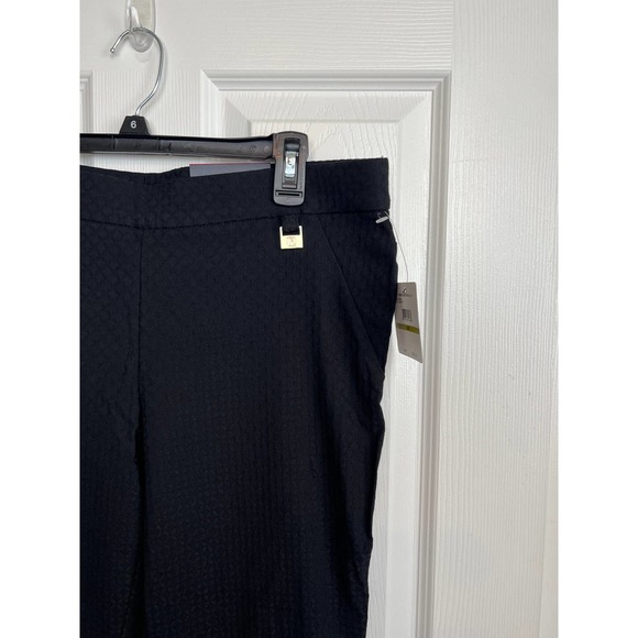 Rafaella Black Pull On Pants Comfort Capri Size 14P NWT - Picture 3 of 12